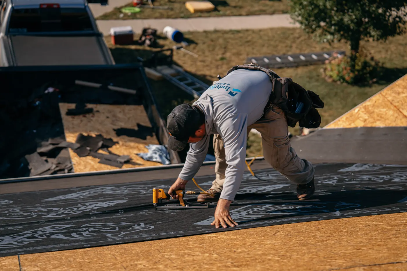 Commercial roof inspection documented in Boggstown