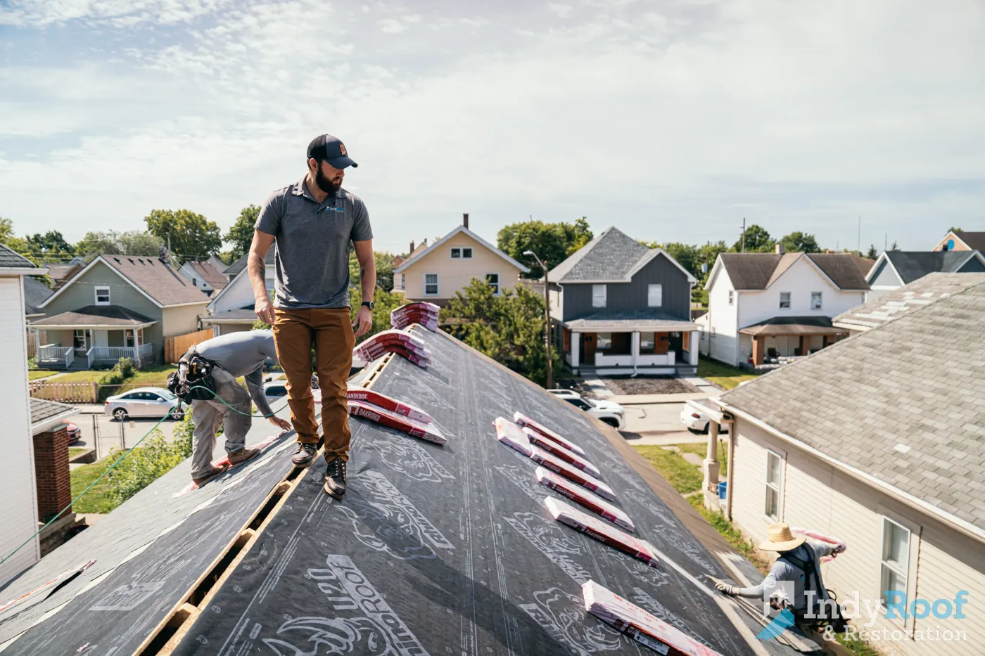 Commercial roof inspection documented in Boggstown